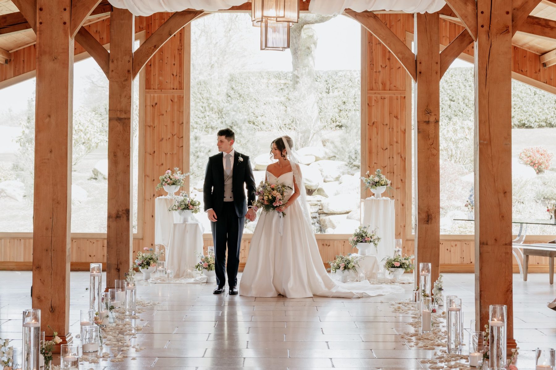 Bespoke wedding ceremony floristry